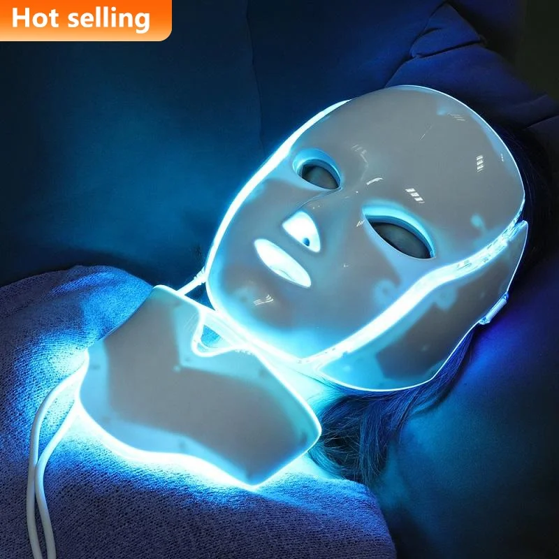 PDT Photon Light Facial Therapy 7 Colors Led Face Mask Light Therapy At Home Beauty Anti Acne Therapy Whitening Machine