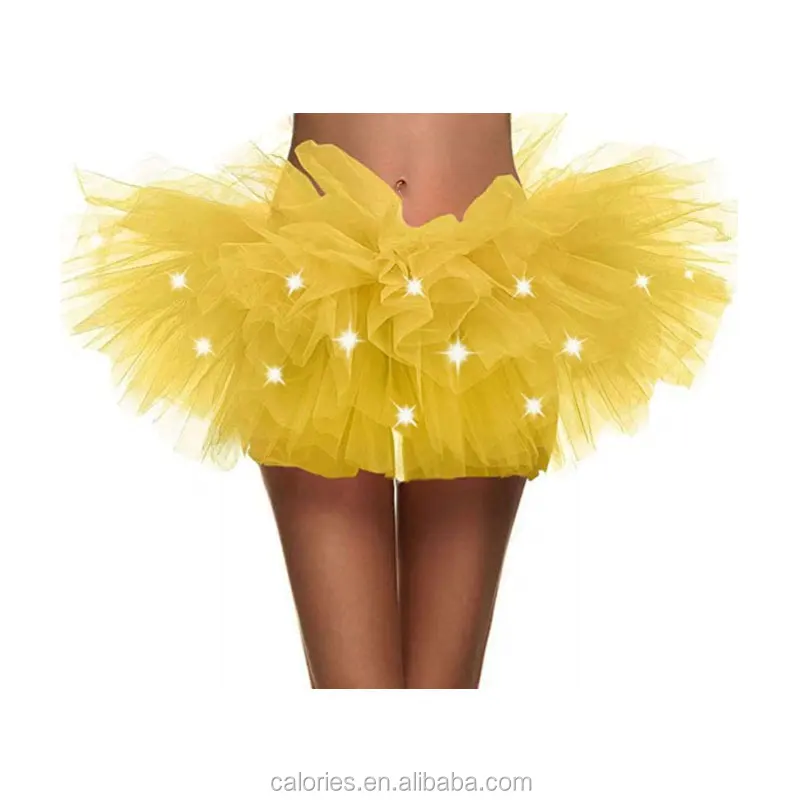 Wholesale customization of adult five story super awning tutu skirts for women with lights