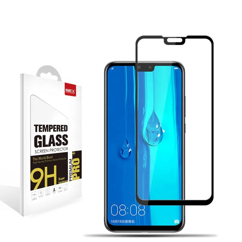 9H полное покрытие закаленное защитное стекло Защита экрана телефона для Huawei Y9