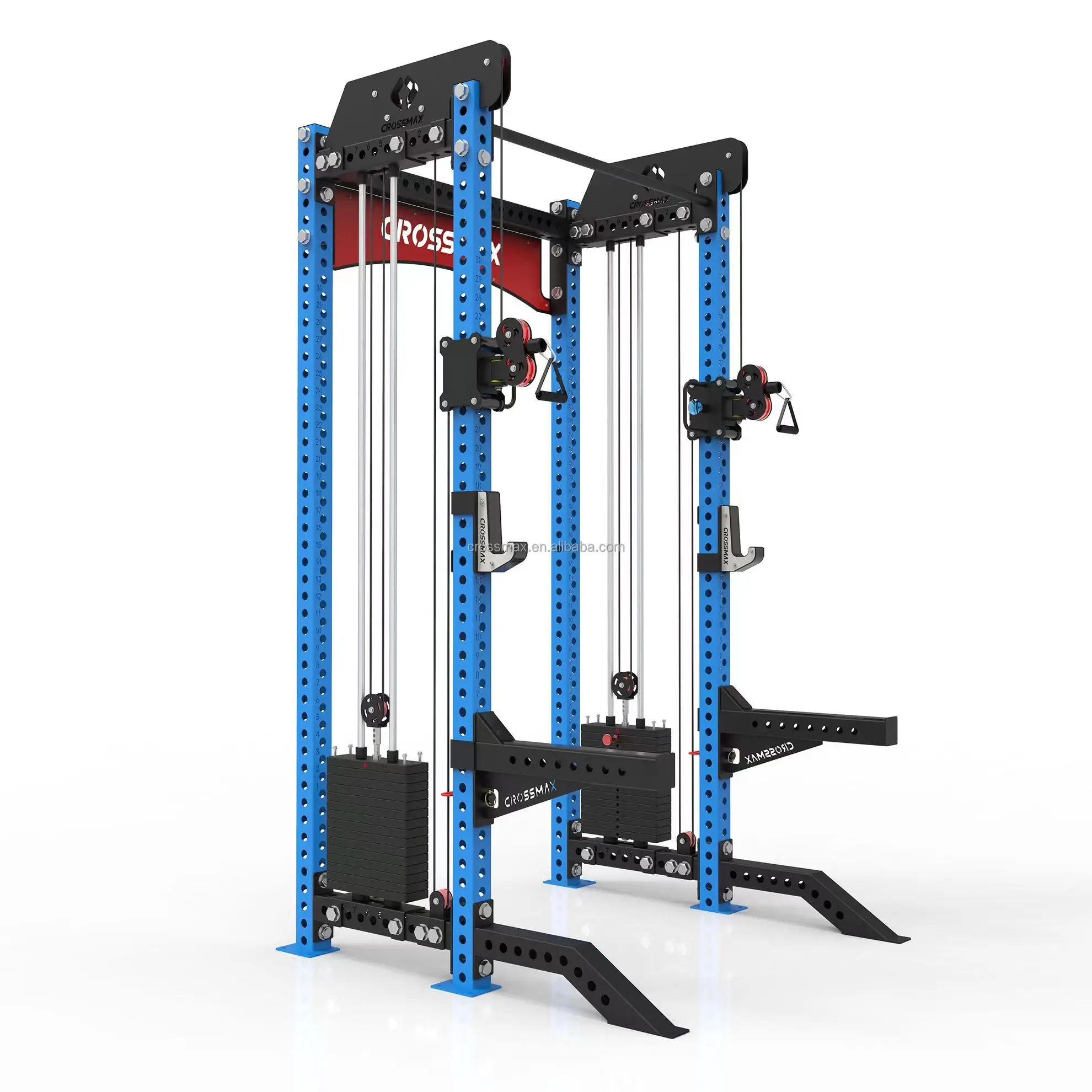 Wholesale Strength Gym Home Use Workout Training Power Rack Multifunction Dual Cable Crossover Machine