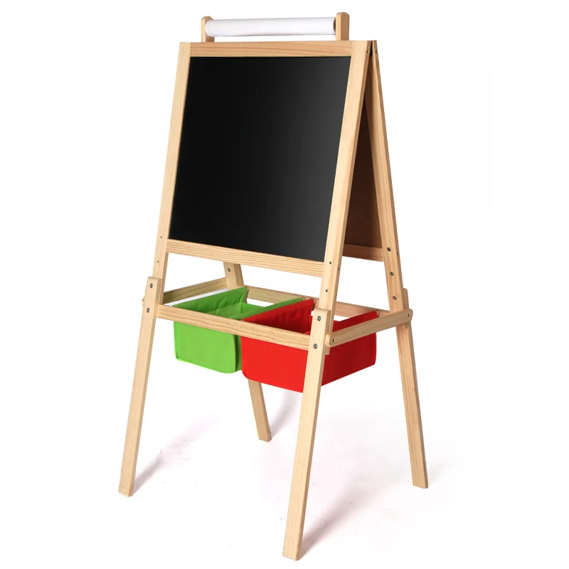 Portable Painting Double Side Pine Wood Kids Children Stands Art Easel Board (1600283335665)