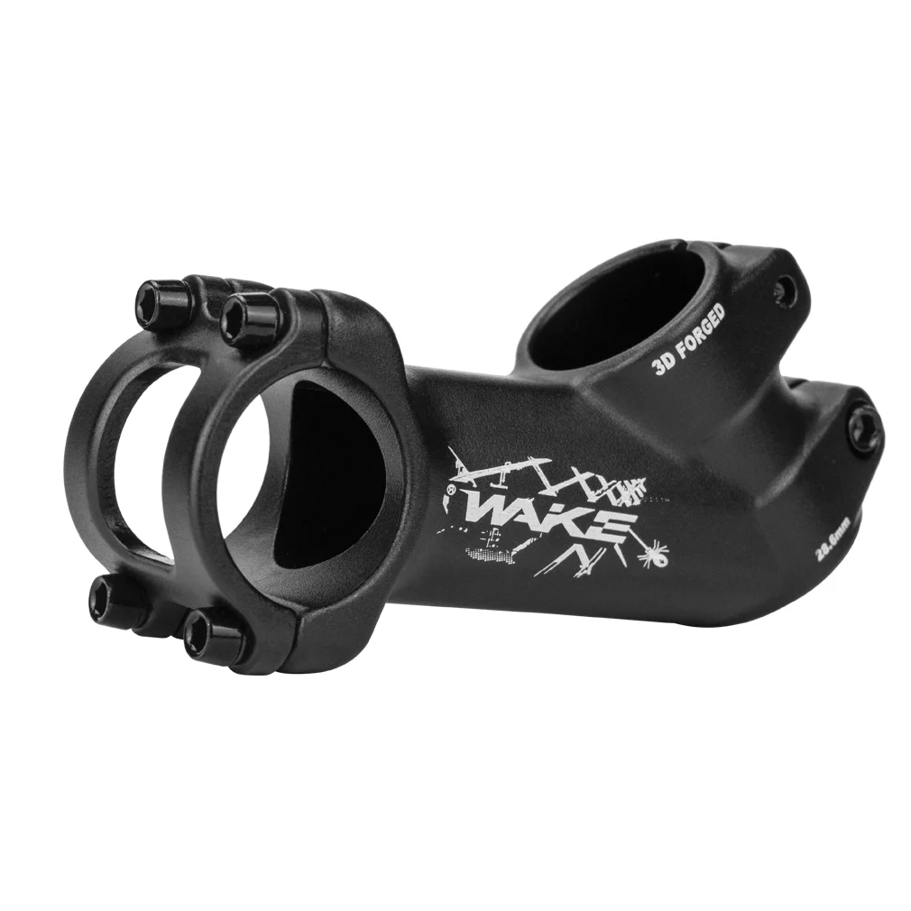 WAKE Bike Stem 31.8mm 45 Degree Bicycle Handlebar Stem Riser MTB Stem Suitable for Mountain Bike Road Bike BMX MTB (31.8 x 90mm)
