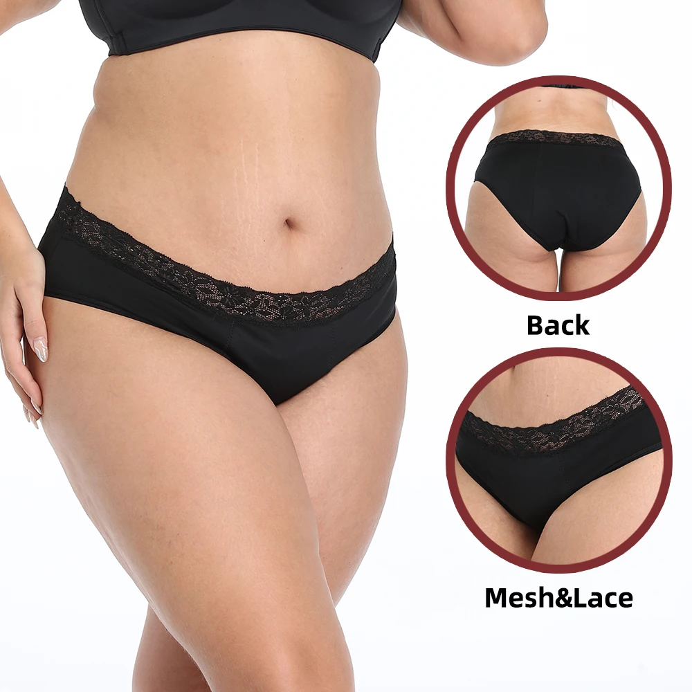 Оптовая продажа устойчивого для детей возрастом от 4 слоя середины waistperiod Защиты Нижнее белье при менструации Короткие трусы трусики подростков