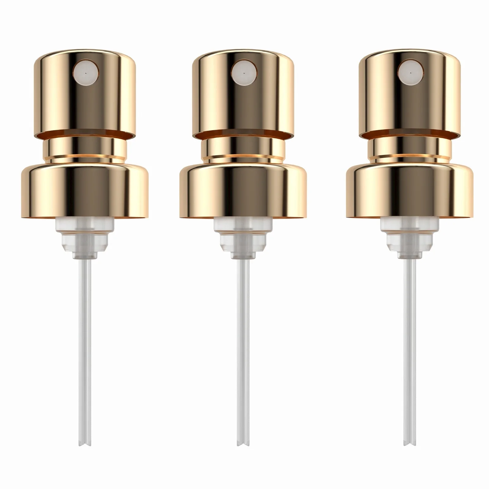 0.12~0.15cc Discharge 15mm 18mm 20mm Silver Gold perfume spray pump and cap