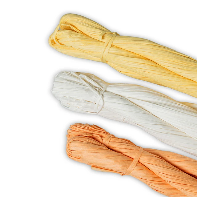 Recyclable twisted raffia cord,paper raffia for packages