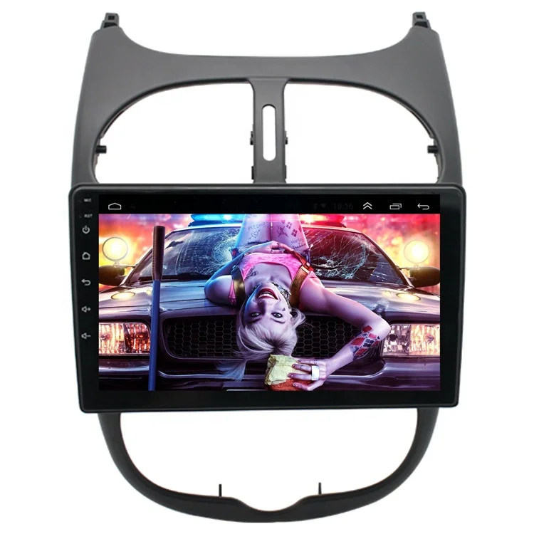 Android Touch Screen Car Radio Stereo Multimedia Video Player For Peugeot 206 Citroen C2  With GPS Navigation Carplay DSP