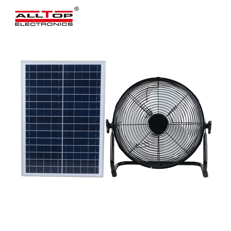 ALLTOP Factory Wholesale Strong Wind Low Noise Solar Powered Rechargeable Solar Energy Fan