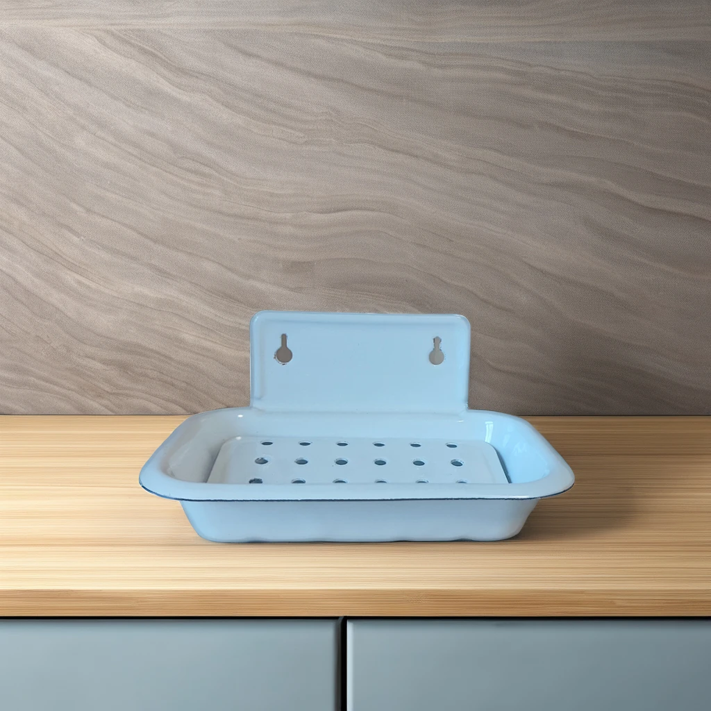 Hollow out Enamel Metal Soap Holder Bathroom Soap Box Dish Bath & Toilet Supply