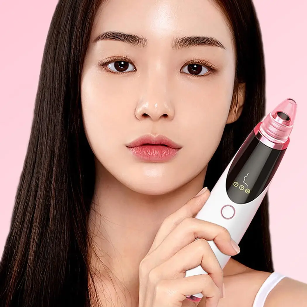 Professional Electric Vacuum Blackhead Remover Machine LCD Display Pore Cleaner Tool Effectively Remove Blackhead Grease Pimple