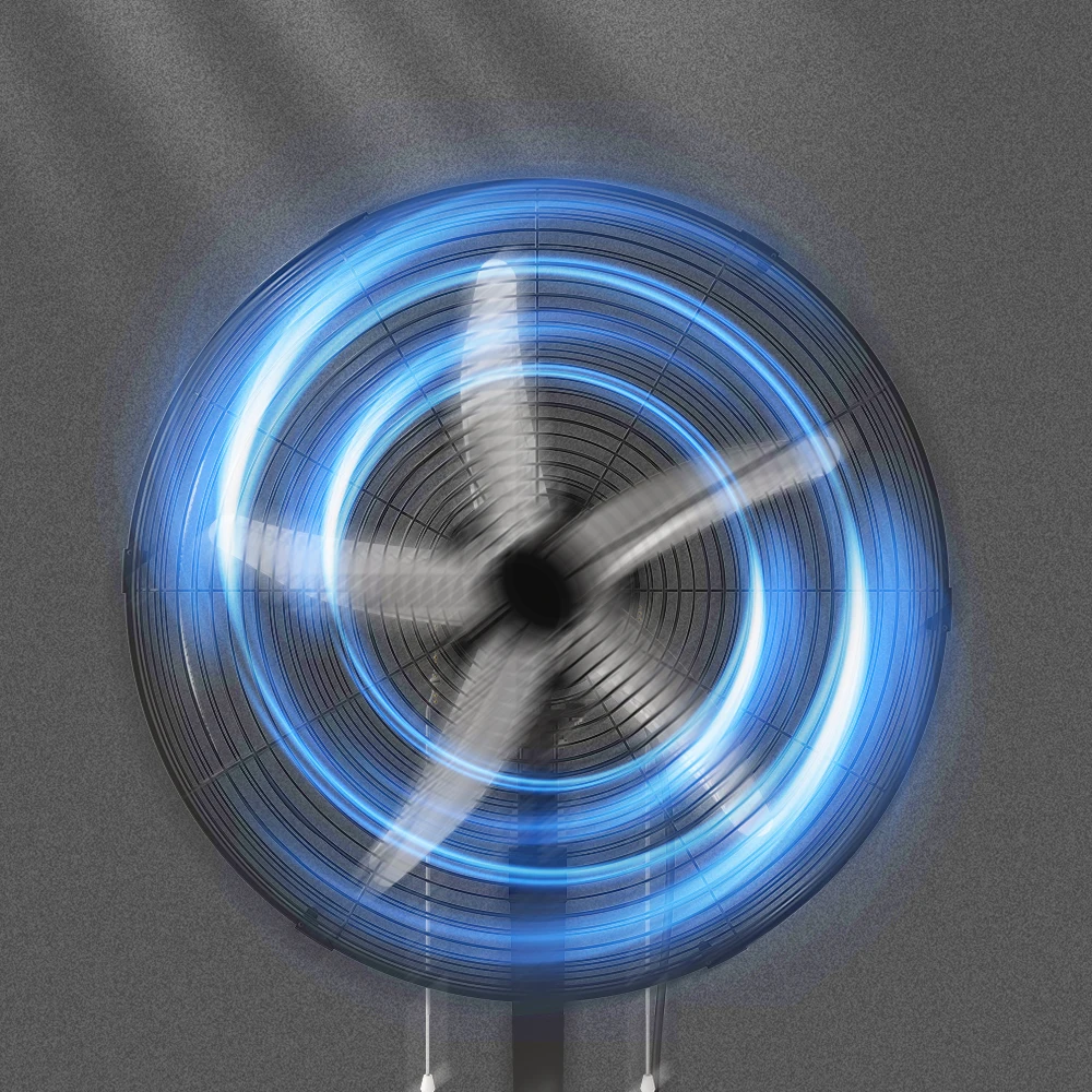 20 inch Wall Mount Fan Industrial Wall Fan for Indoor, Commercial, Residential, Warehouse, Greenhouse, Workshop, Basement, Black