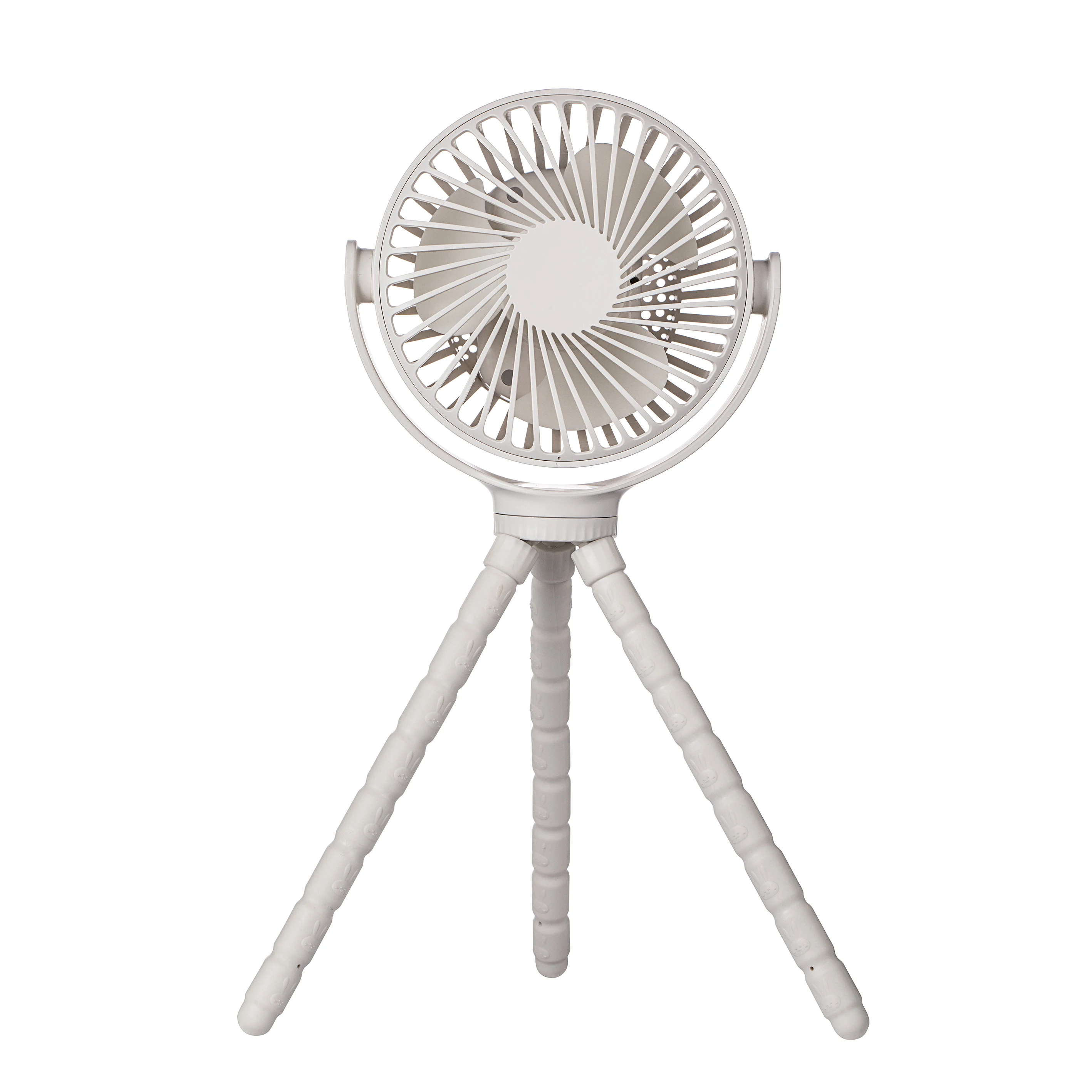Mini Fan Portable USB Rechargeable Cooling Rotation Stroller Octopus Baby Car Standing Hanging Outdoor Multiple Ceiling Mini Fan