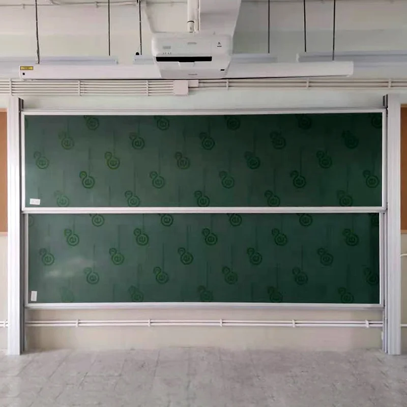 Most popular sliding whiteboard green chalk board classroom blackboard for school