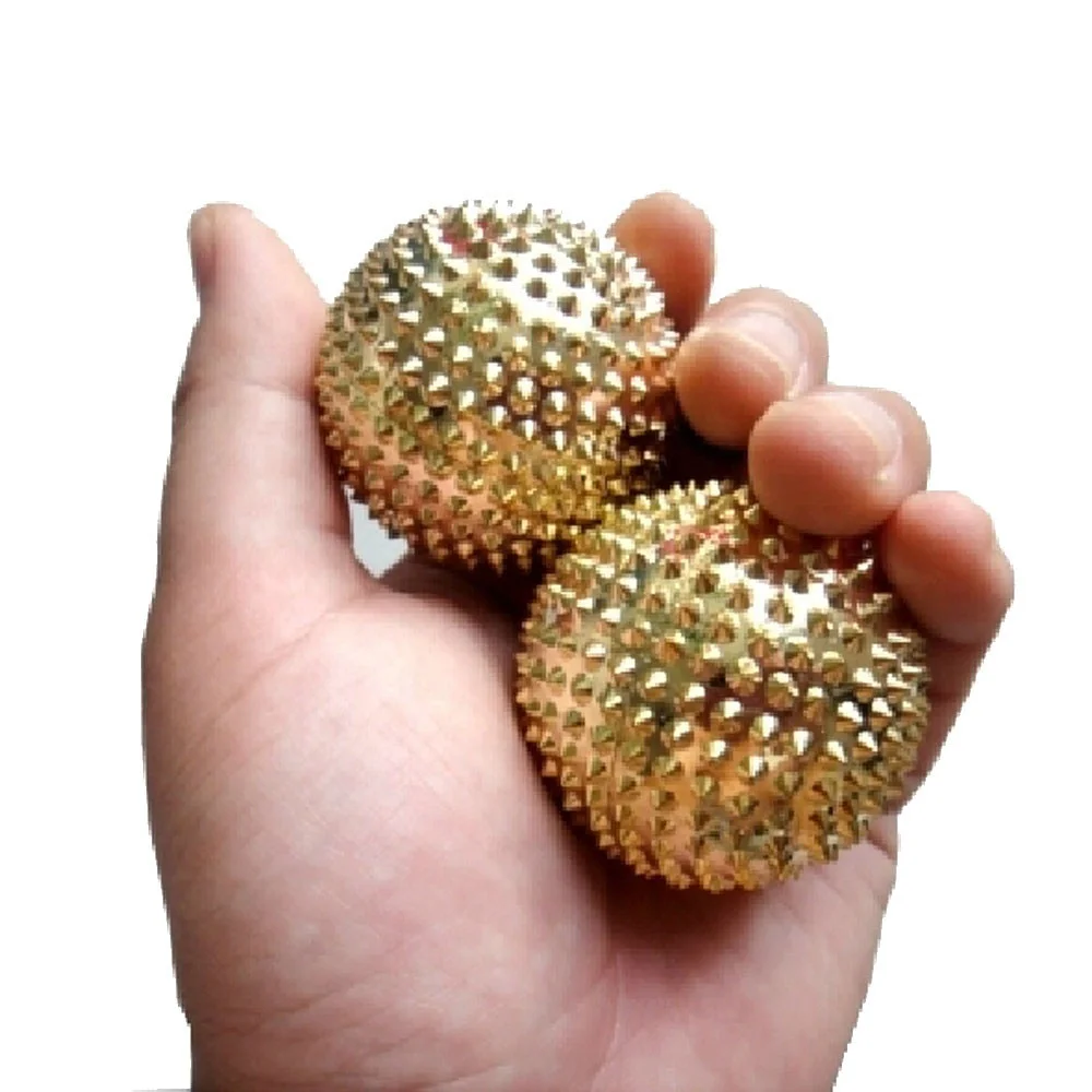 2pcs Magnetic Acupressure Treatment Hand Palm Stimulation Needle Massage Ball Portable Physiotherapy Ball Yoga Exercise