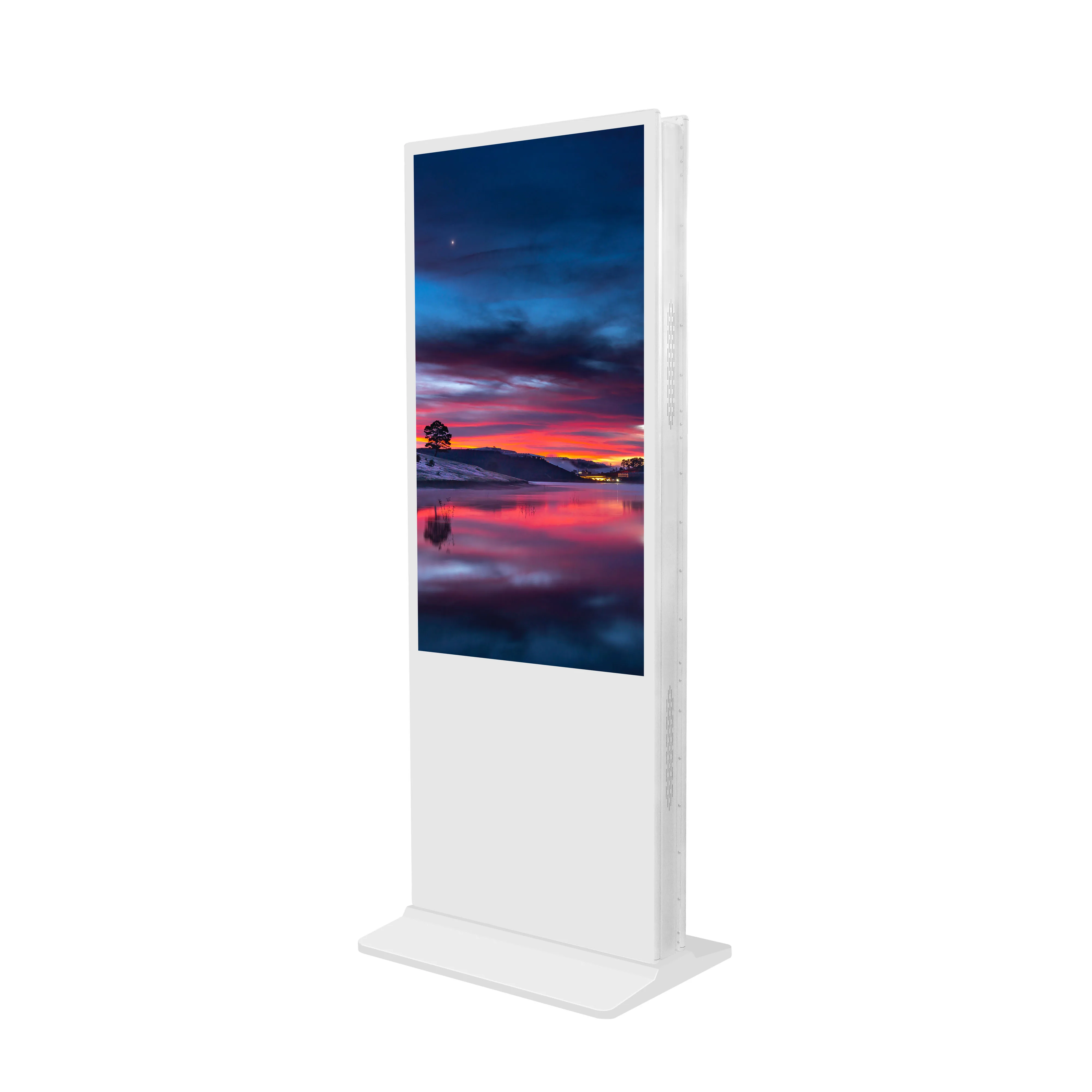 55inch Floor Stand Dual Screen Touch Screen Kiosk Advertising Totem Digital Signage kiosk