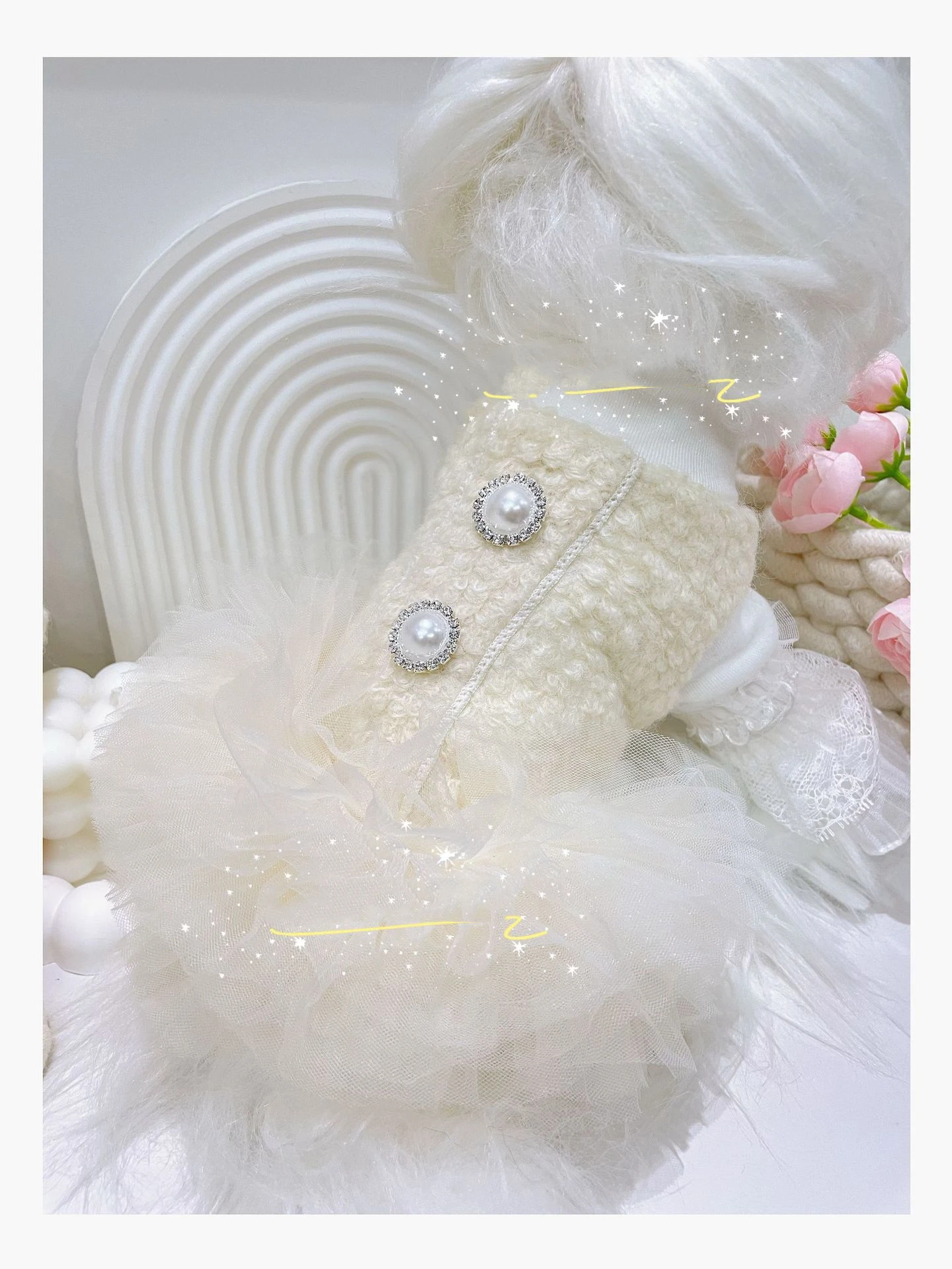 Factory Direct Dresses Wholesale Pet Puppy Dog Princess Dress Designer Dog Tutu Skirt