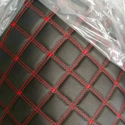 2021 Quality Guaranteed Diamond Stitching Synthetic Leather Embroidery Quilted Synthetic Leather