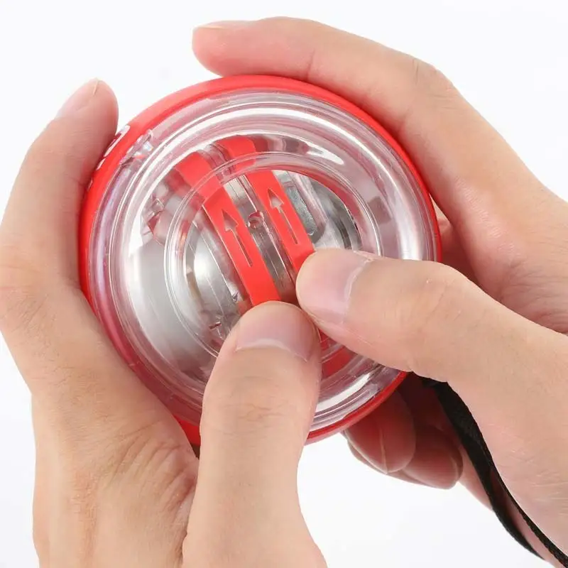 Gyro Ball With Carry Case Forearm Exerciser Gyroball Wrist Arm Trainer Exerciser Led Gym Forearm Power Wrist Gyro Ball