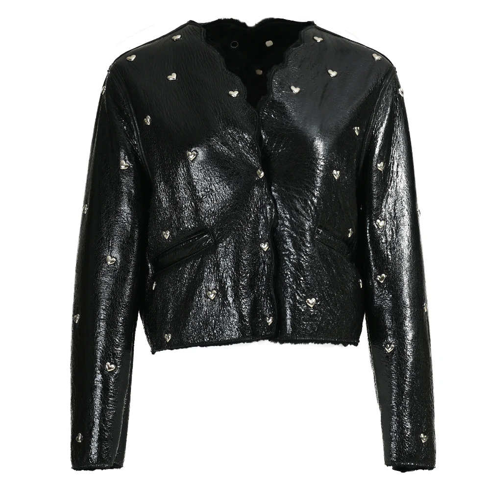 Wholesale New Style High Quality Genuine Leather Jacket With Real Fur Lining Custom Women Leather Jacket Genuine