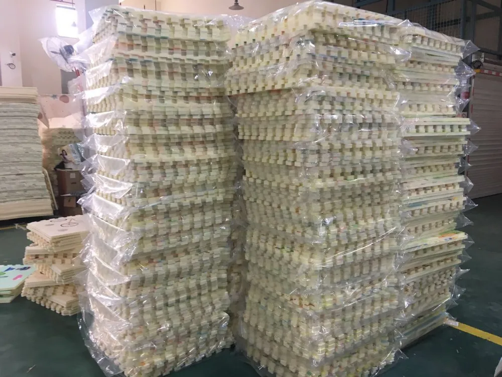 UD Shining Baby Mat 6pcs Play Carpet 58x58x2cm Baby Mattress PE Foam Puzzle Mat Floor Carpet Rug for Kids Climbing Pads