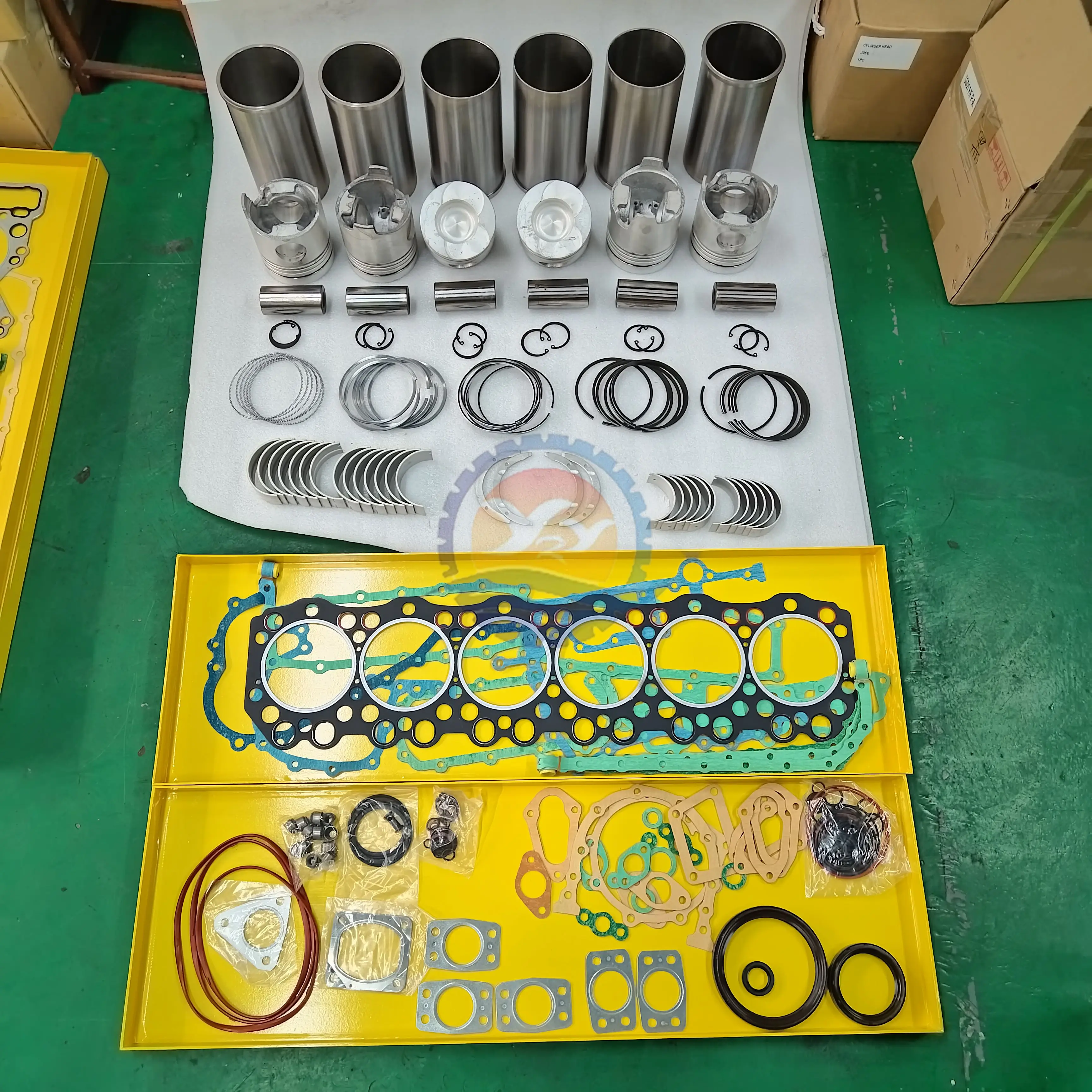 J05E J08E J08C P11C Overhaul Rebuild Kit Gasket Set EP100 EK100 EM100 Liner Kit Piston Kit For Hino Engine EP100 Rebuild Set