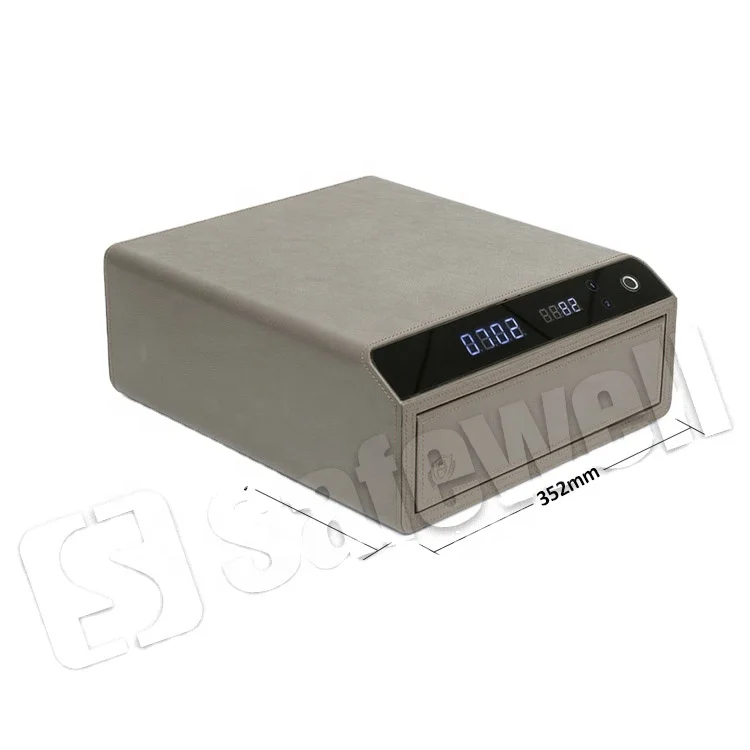 Разноцветная биометрическая портативная коробка из искусственной кожи для хранения ювелирных