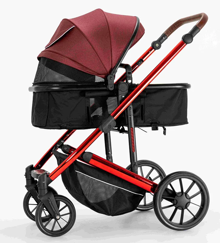 Factory customize luxury 3 in 1 high landscape baby stroller with car seat  cheap carrinho de bebe carriage travel pram for baby
