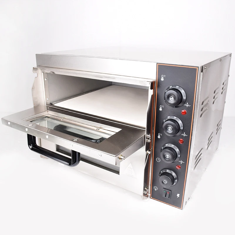 Multifunctional High Efficiency Mechanical Timer Control 2 Decks Electric Pizza Baking Oven