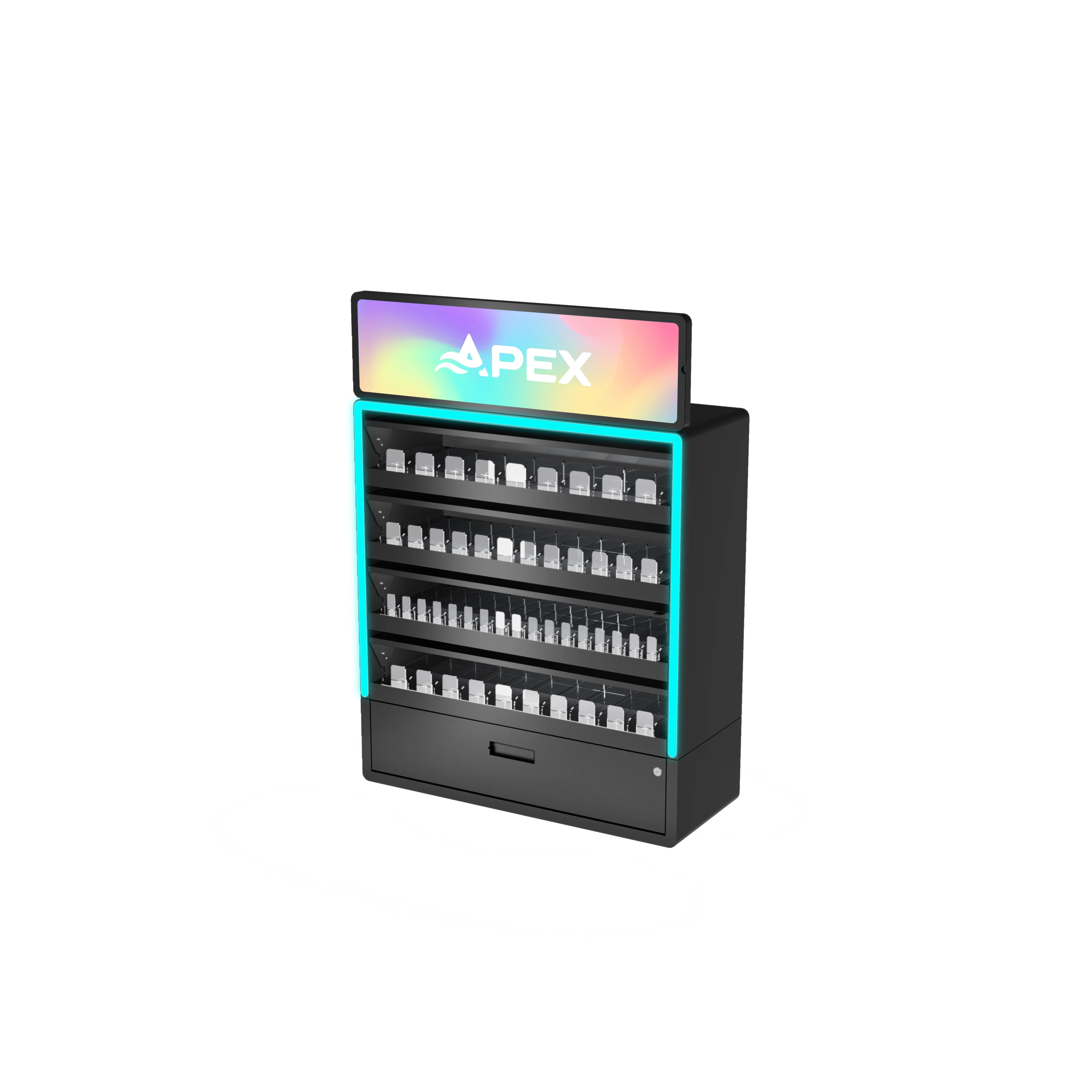 APEX Countertop Acrylic Retail Rack Smoke Shop Acrylic Smokeless Tobacco Displays