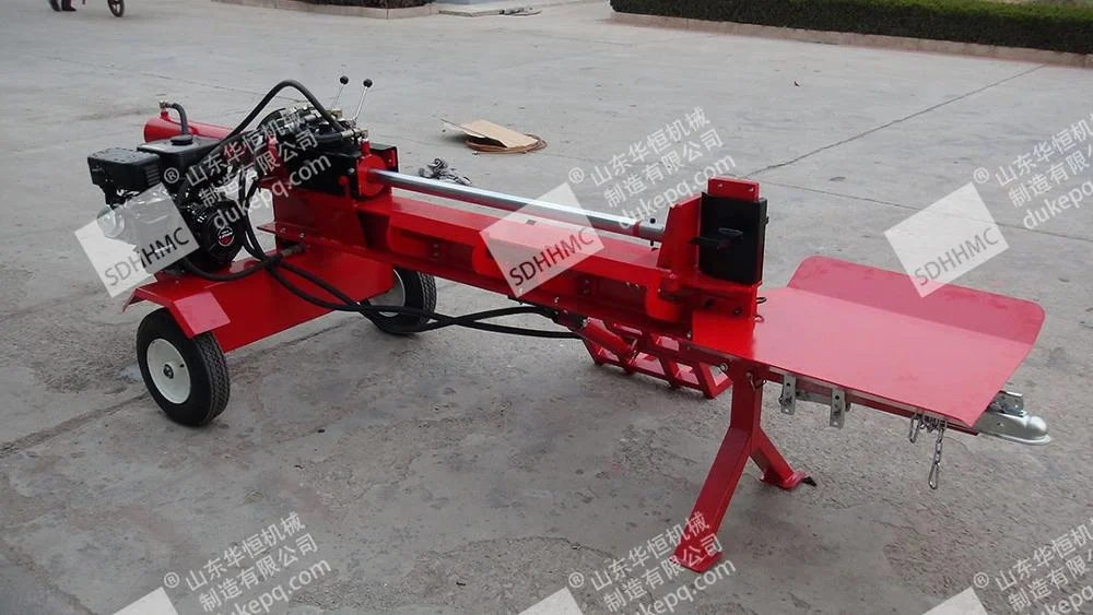 Factory Offer 50Ton Diesel Engine Powered Wood Log Splitter With Hydraulic Lift Arms
