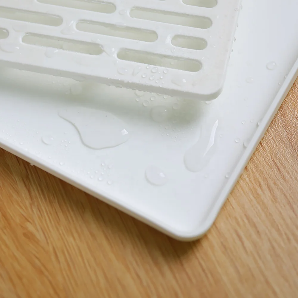 Aliexpress Hot Sell Kitchen Home Use Kictchen Accessories Hollow Water Cup Drain Tray Plastic Cup Tray Cup Holder