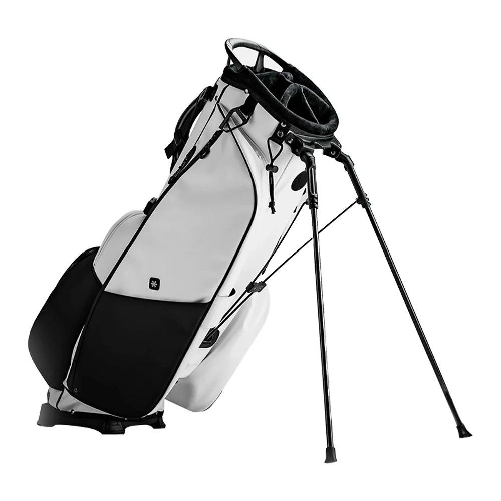 PRIMUS GOLF Wholesale Luxury golf stand bag leather customized 6/14 way ghost vessel jones stitch lightweight golf bag
