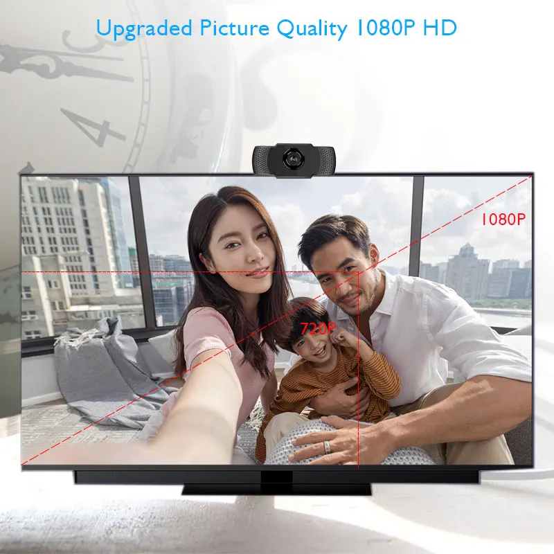  Лидер продаж Amazon USB-камера 1080p подключи и работай с микрофоном веб-камера для ноутбука ПК настольная
