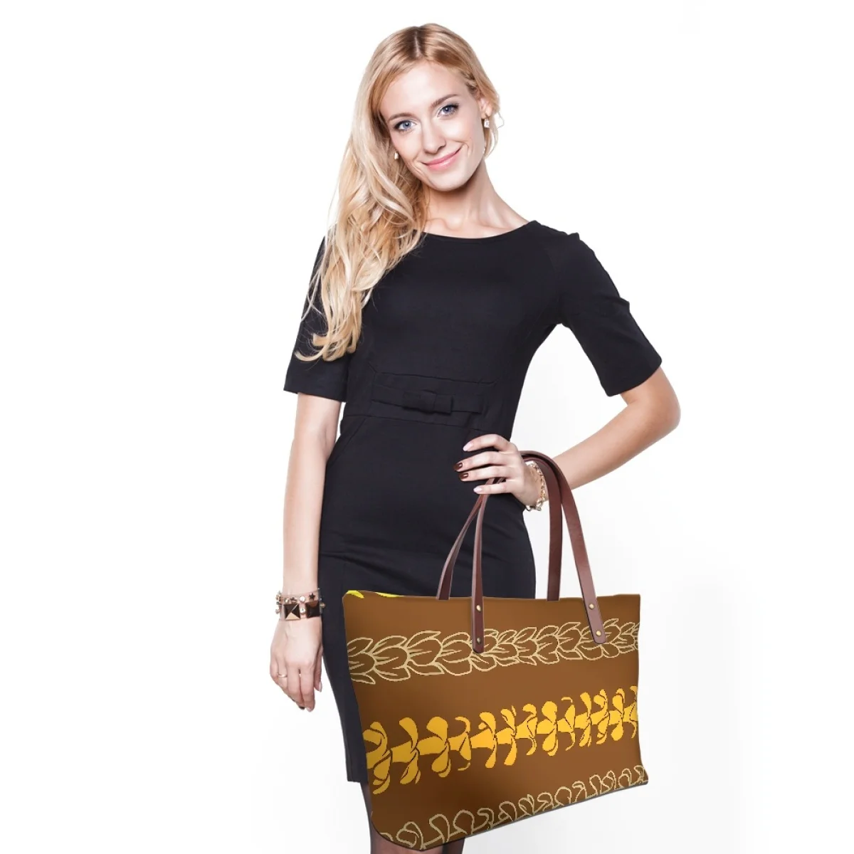 Custom Puakenikeni style Tote Bag Loved by the islanders Custom Logo Kosrae Style Design Shoulder Bag Fashion Womens Tote Bags