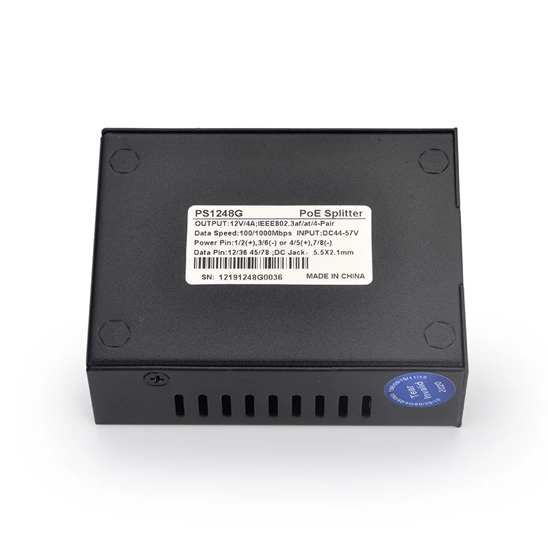 SDaPo New Items PS1248G 12V 4A 48W Gigabit PoE Splitter With High Quality