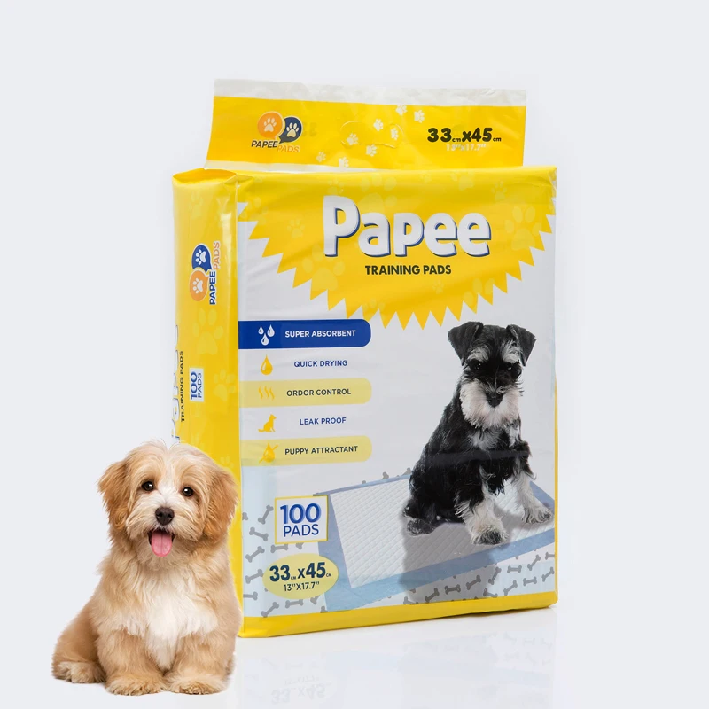 High Quality 5-layer 50 pack Dog Pee Pads Disposable Pet urine Pad Dry Surface Anti-leak Puppy Pads