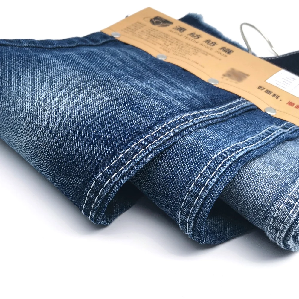 aufar OE high strech slub ready goods vintage wash denim fabric workwear fabric cordura denim fabric