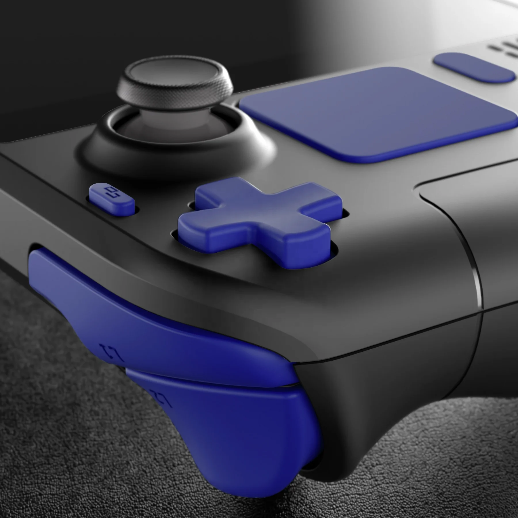 eXtremeRate Blue Action Dpad Bumper Trigger Keys Full Replacement Steam Buttons For Steam Deck Console