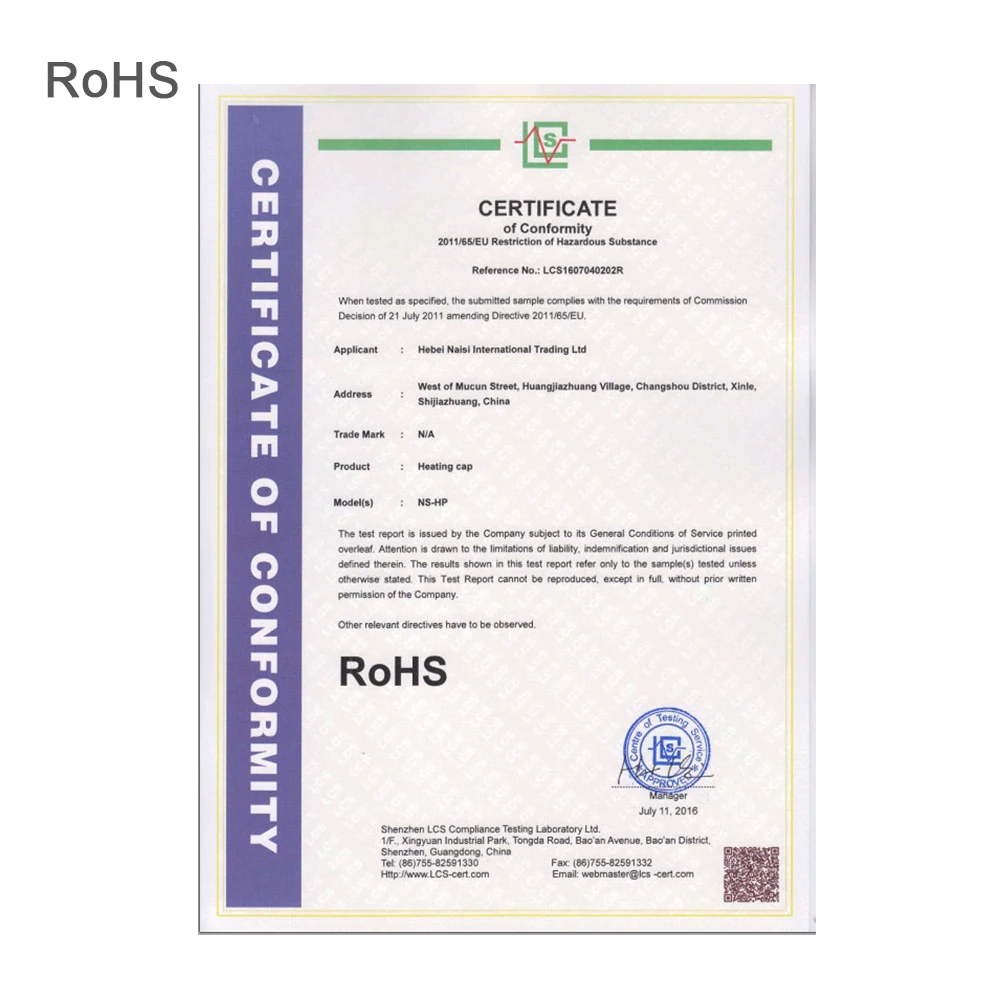 CE FCC RoHS Hight Quality hair treatment conditioner Heat Cap Beauty for Home Use