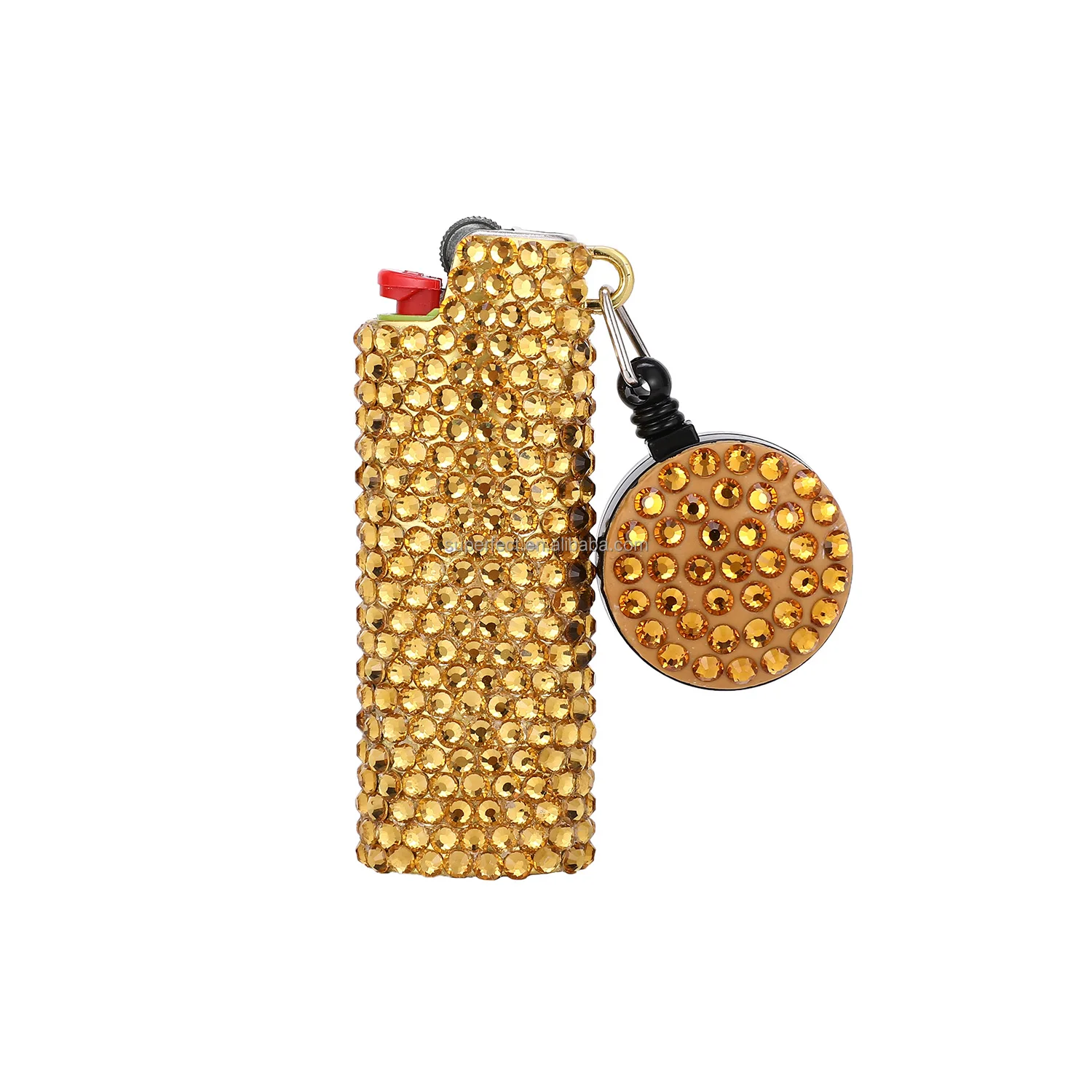 Custom Handmade Lighters Cigarette Stylish J6 Lighter Holder  Luxury Jewel Crystal Brilliant Diamond Lighter Case