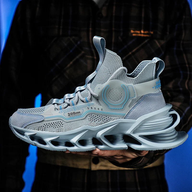 IDOIT Wholesale Fashion Breathable Non Slip Casual Shoes Mesh Running Sports Shoes For Men Sneakers