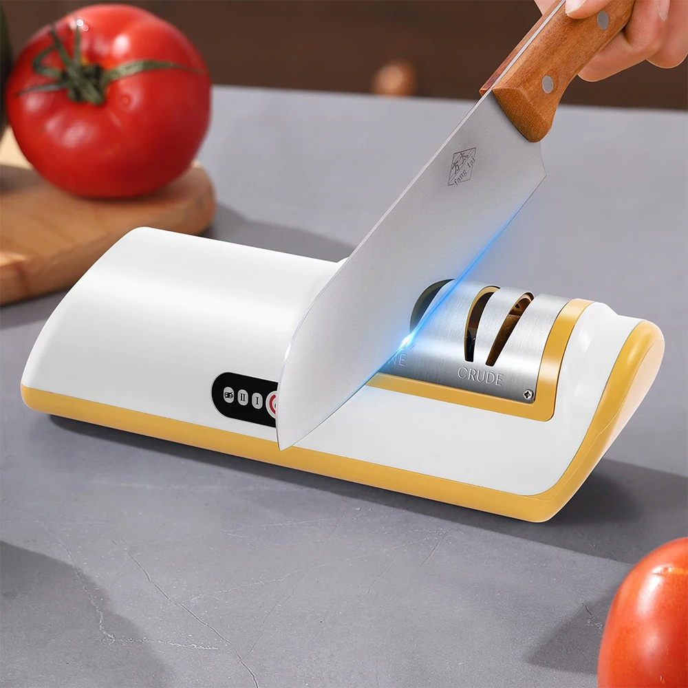 Factory Sale Various 3 In 1 Usb Chefs Choice Rechargeable Multifunctional Adjustable Kitchen Electric Knife Sharpener
