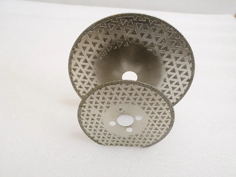 TSPEI 5 inch 125mm M14 thread Double Sided Electroplated Diamond Granite Saw Blade Cutting Tools Grinding Tool