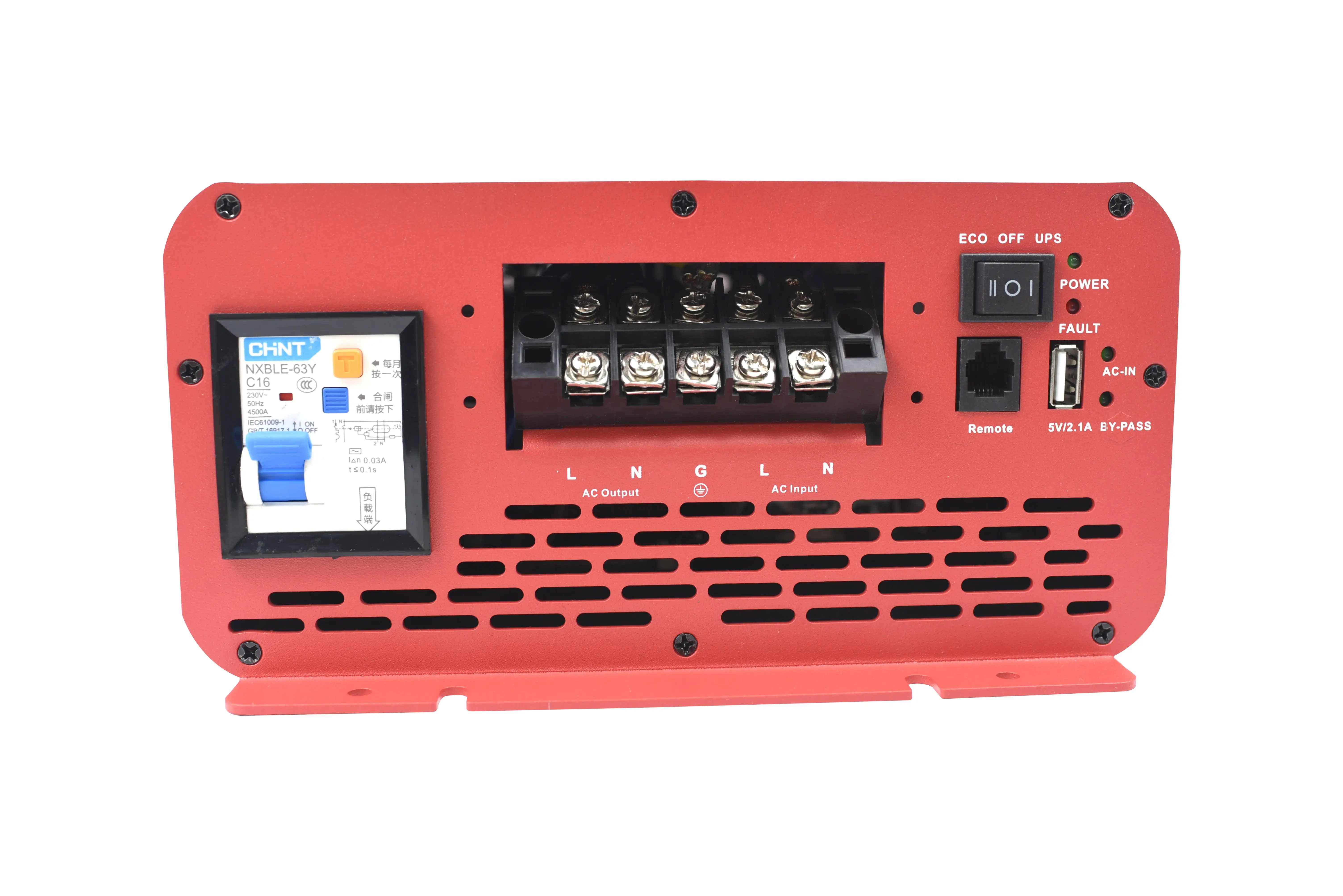 RCD Inverter 3000W Pure Sine Wave DC 12V/24V To AC 220V/230V/240V With Bypass/Mains Function Specialized For RV Vehicle 4WD