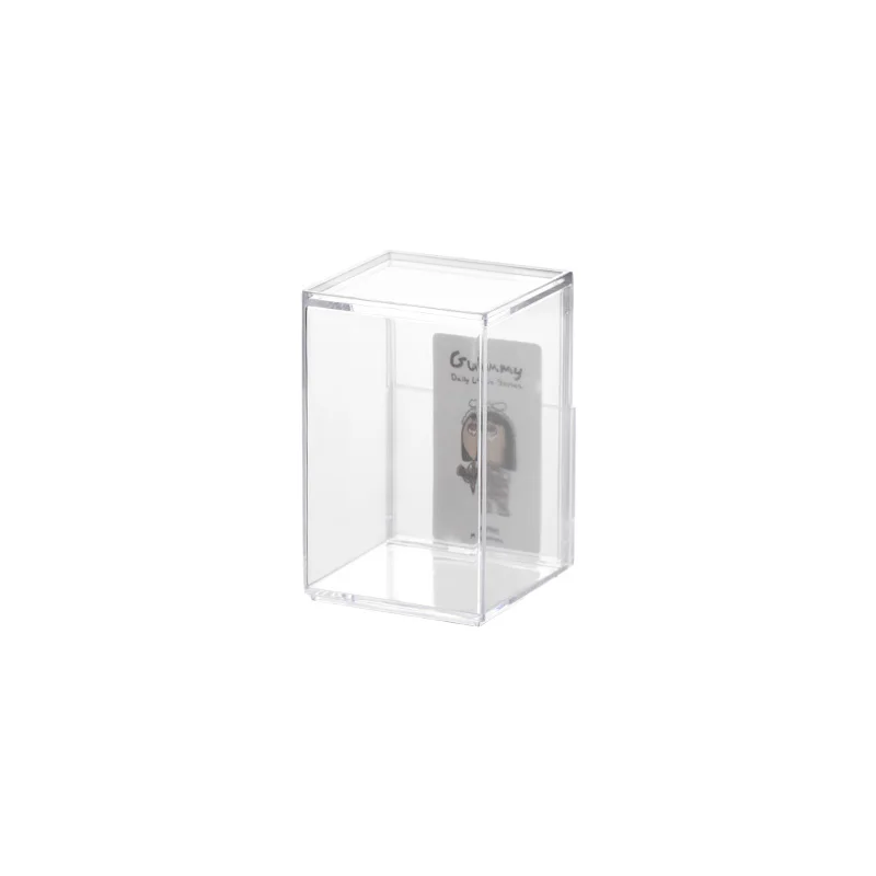 Clear Toy Figure Display Cases For Blind Box Mini Figure Toy Mart Bearbrick Container