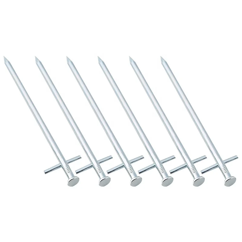 High Strength 17cm Galvanized Steel Camping Tent Peg Outdoor Metal Tent Pole Pegs