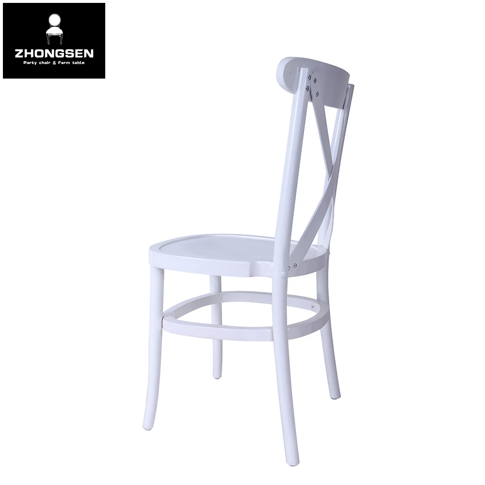 Wholesale Luxury Furniture Hotel Banquet Chairs for Wedding Event Party Gold Frame Dining Cross Back Tuscan chair