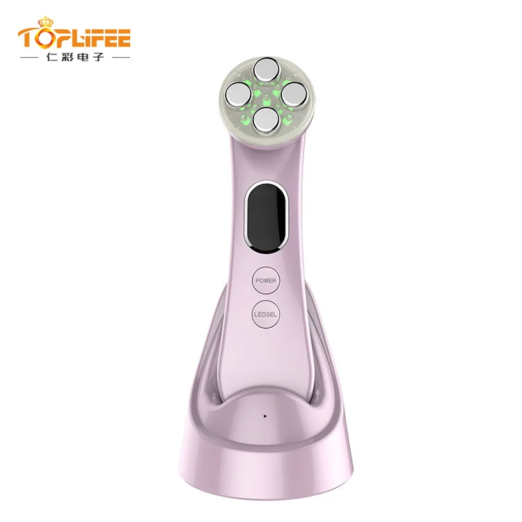 Portable EMS facial massager 5 in 1 high frequency facial machine beauty care device