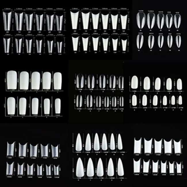 Brand new design luxury high quality 2021 best-selling artificial fake nail cover sheet artificial nails private label