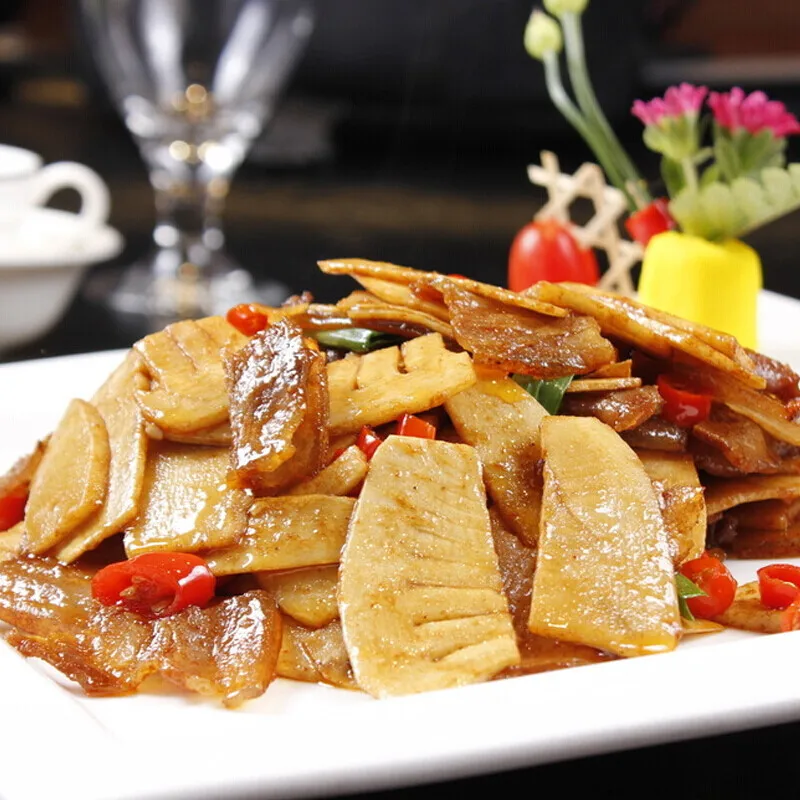 Natural Organic Poached Bamboo Shoots Restaurant Home Cooking Fresh and Tasty Bamboo Shoots