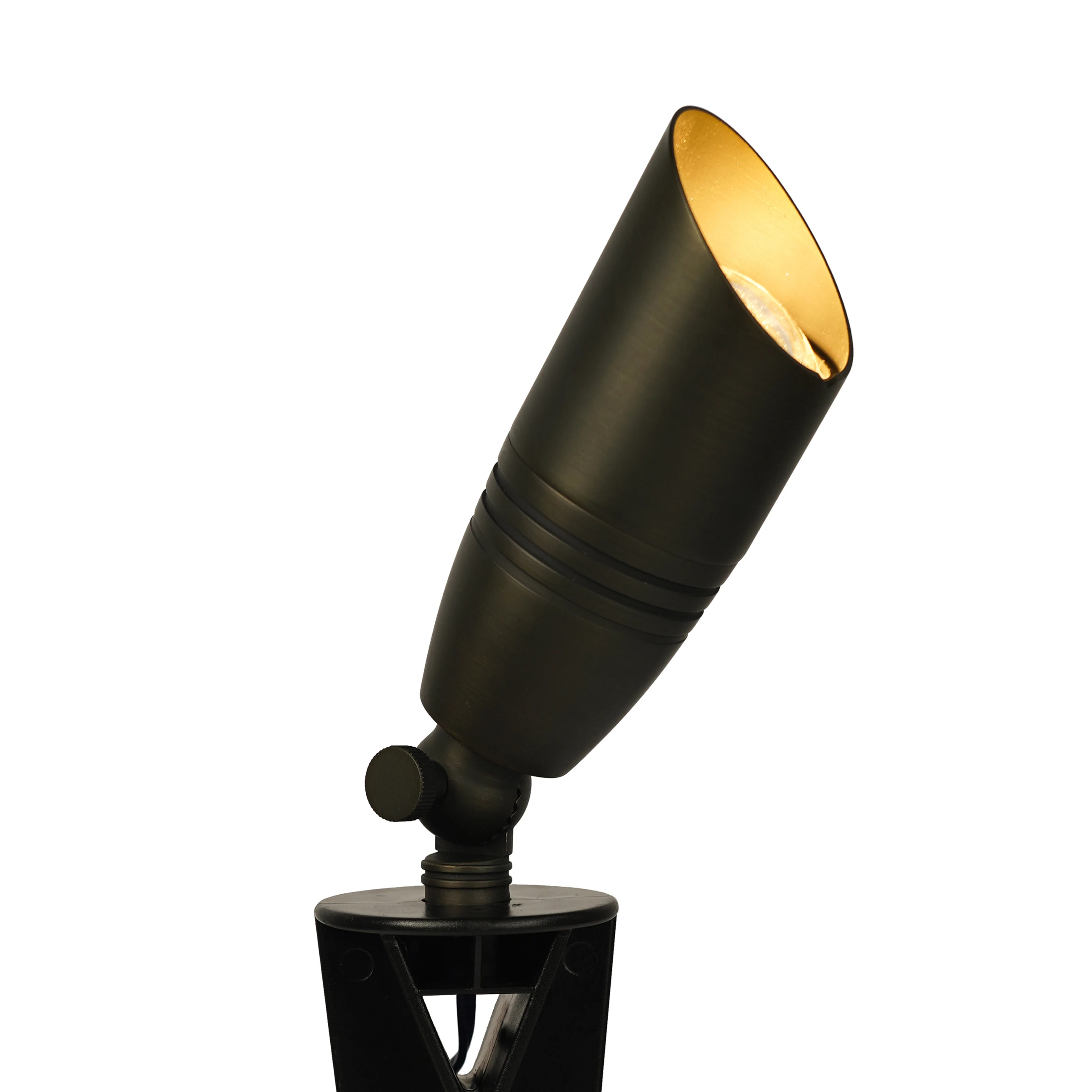 Ledstory Mr16 латунный садовый Pinspot световой прожектор водонепроницаемый низкое напряжение вверх свет ландшафтное освещение для сада улицы дорожек